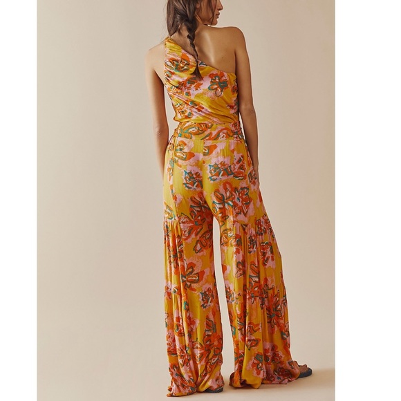 Free People FP ONE Thea One Shoulder Jumpsuit M - Picture 2 of 9